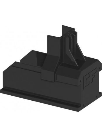 Esdec ClickFit EVO montagerail eindkap zwart 1008060-B