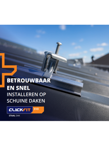 1008050 Esdec ClickFit EVO Staaldak voor golfplaten met damwandprofiel