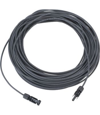 10 meter 4mm diameter, kabel en connectoren t.b.v. zonnepanelen MC4 connectoren