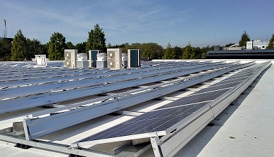 Zuid opstelling plat dak montagesysteem zonnepanelen