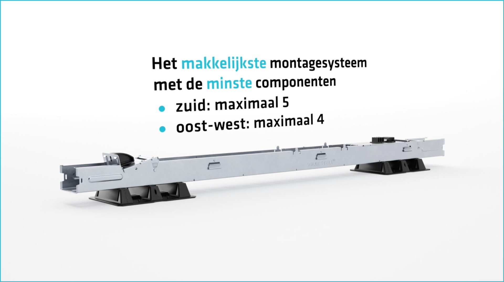 Plat dak montage systeem voor zonnepanelen